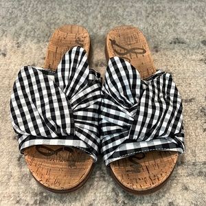 Sam Edelman Gingham Bow Sandals